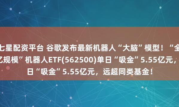 七星配资平台 谷歌发布最新机器人“大脑”模型！“全市场唯一两百亿规模”机器人ETF(562500)单日“吸金”5.55亿元，远超同类基金！