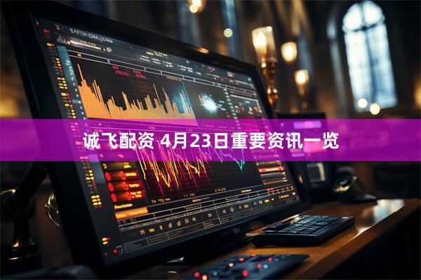 诚飞配资 4月23日重要资讯一览