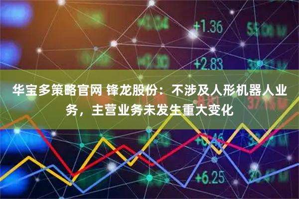 华宝多策略官网 锋龙股份：不涉及人形机器人业务，主营业务未发生重大变化